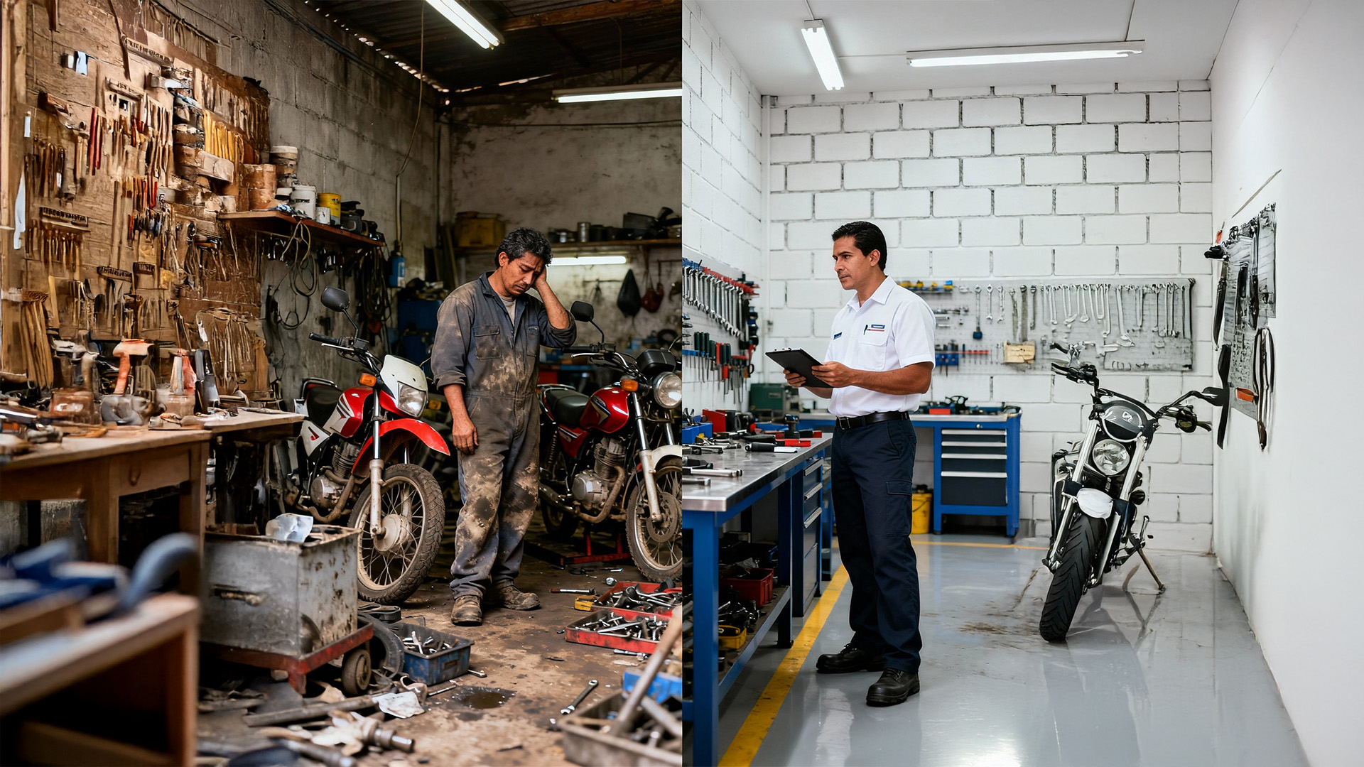 Mecánico con tablet